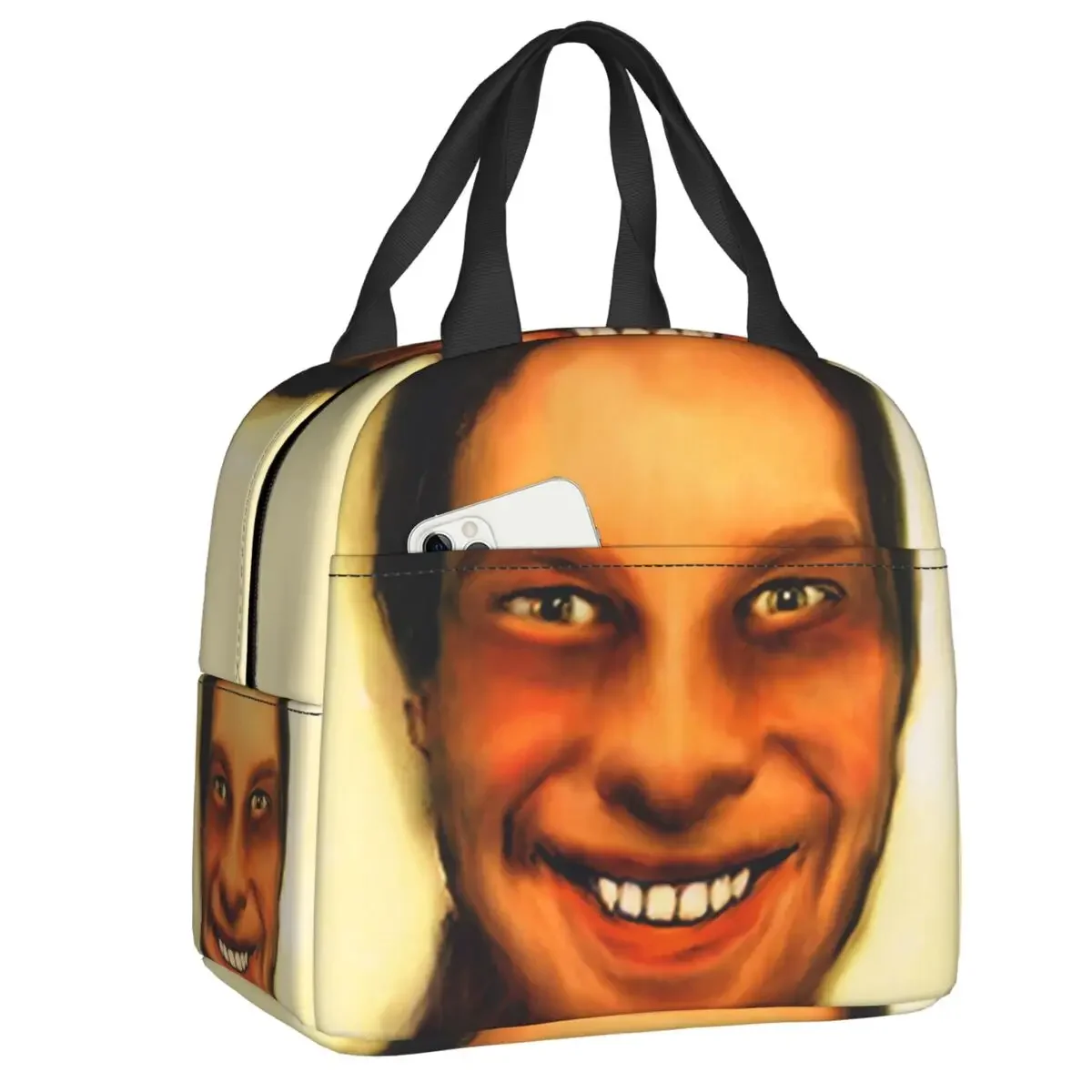 

Aphex Twin Thermal Insulated Lunch Bag Women Portable Lunch Container Box for Work School Travel Multifunction Food Tote Bags