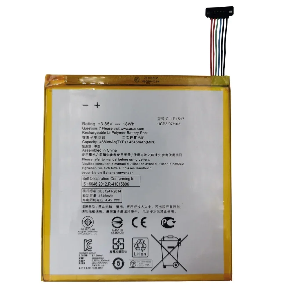 New Original 4680mAh C11P1517 For ASUS Zenpad 10 Z300M Z300CNL Z301MFL P028 P00L Z301M Z301MF P00C Batteries Fast Shipping