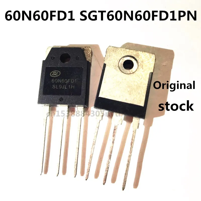 Original 2PCS/ 60N60FD1 SGT60N60FD1PN 600V 60A TO-3P