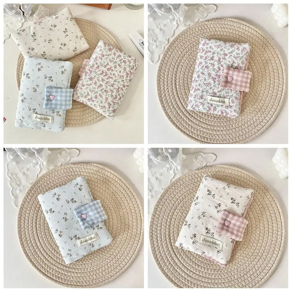 Multipurpose Floral Patterns Notebook Detachable Diary Stain Resistant Floral Print Diary Book Aesthetic Fabric