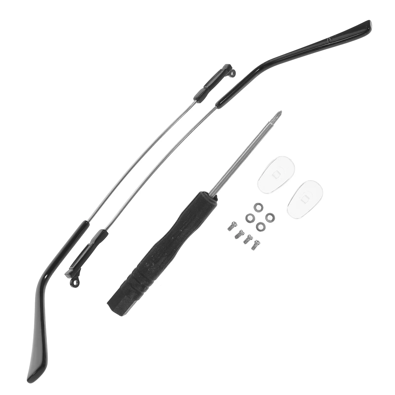 

1 Pair Memory Temple Replacement Metal Eyeglasses Arms Lightweight Durable Universal Fit For Sunglasses Repair Accessories