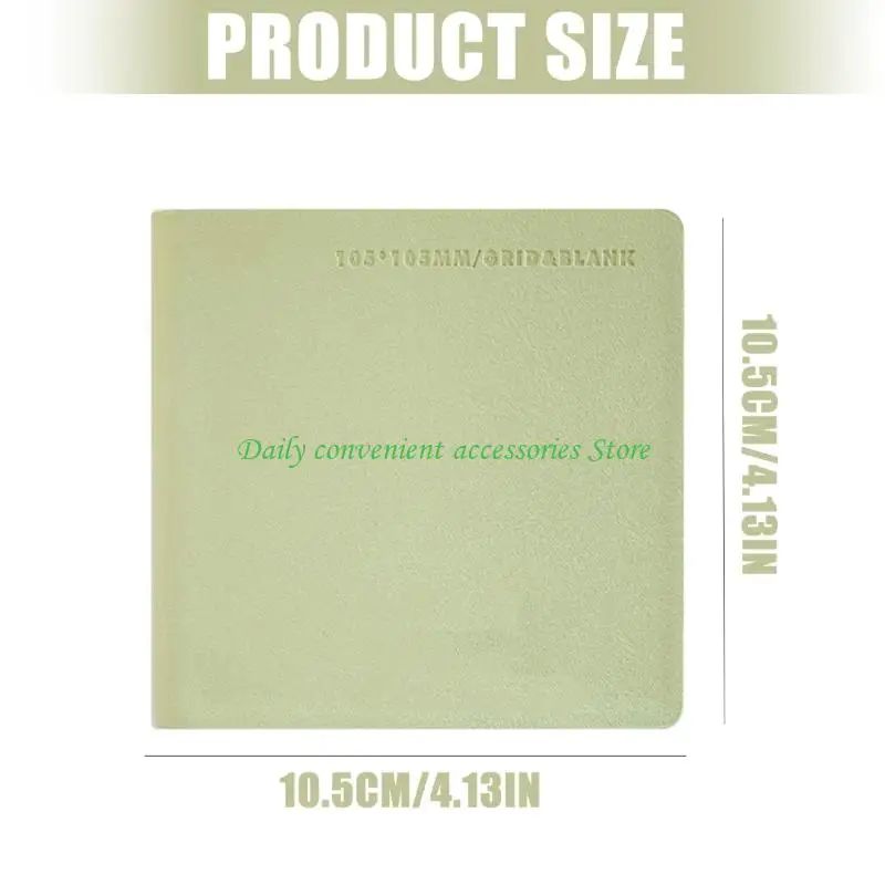 97QB Buku Catatan Kulit Softcover 80 Lembar Buku Catatan Menulis Jurnal Saku Tidak Bergaris untuk Membuat Sketsa Jurnal Inci