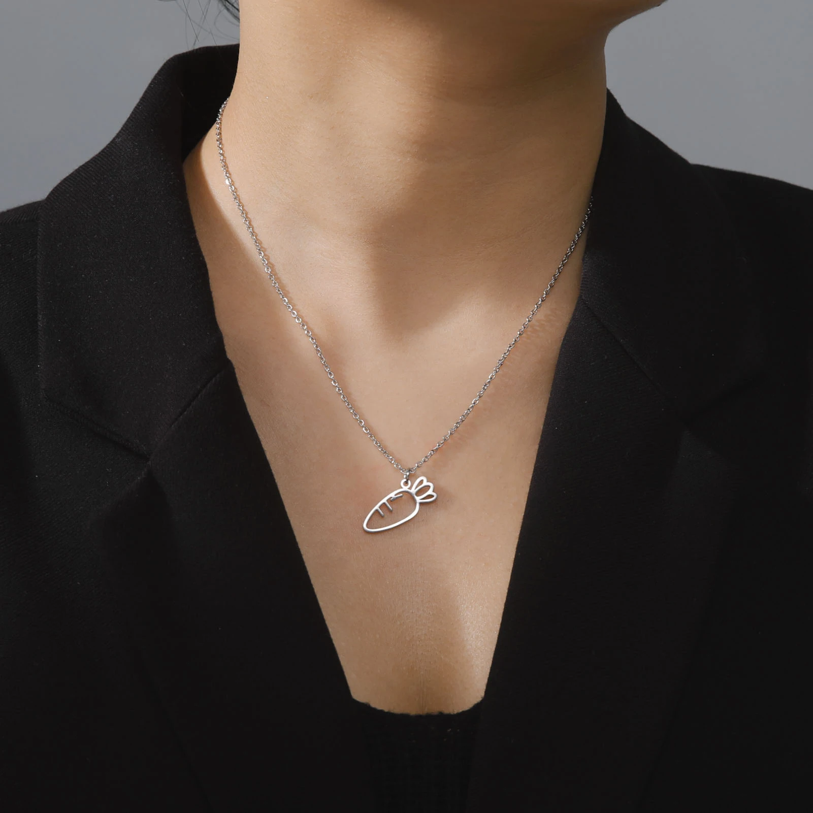 Amaxer الشكل التزلج القلائد الفولاذ المقاوم للصدأ الأولمبية رياضي التزلج على الجليد زميله يتوهم التزلج المختنق للنساء مجوهرات #4