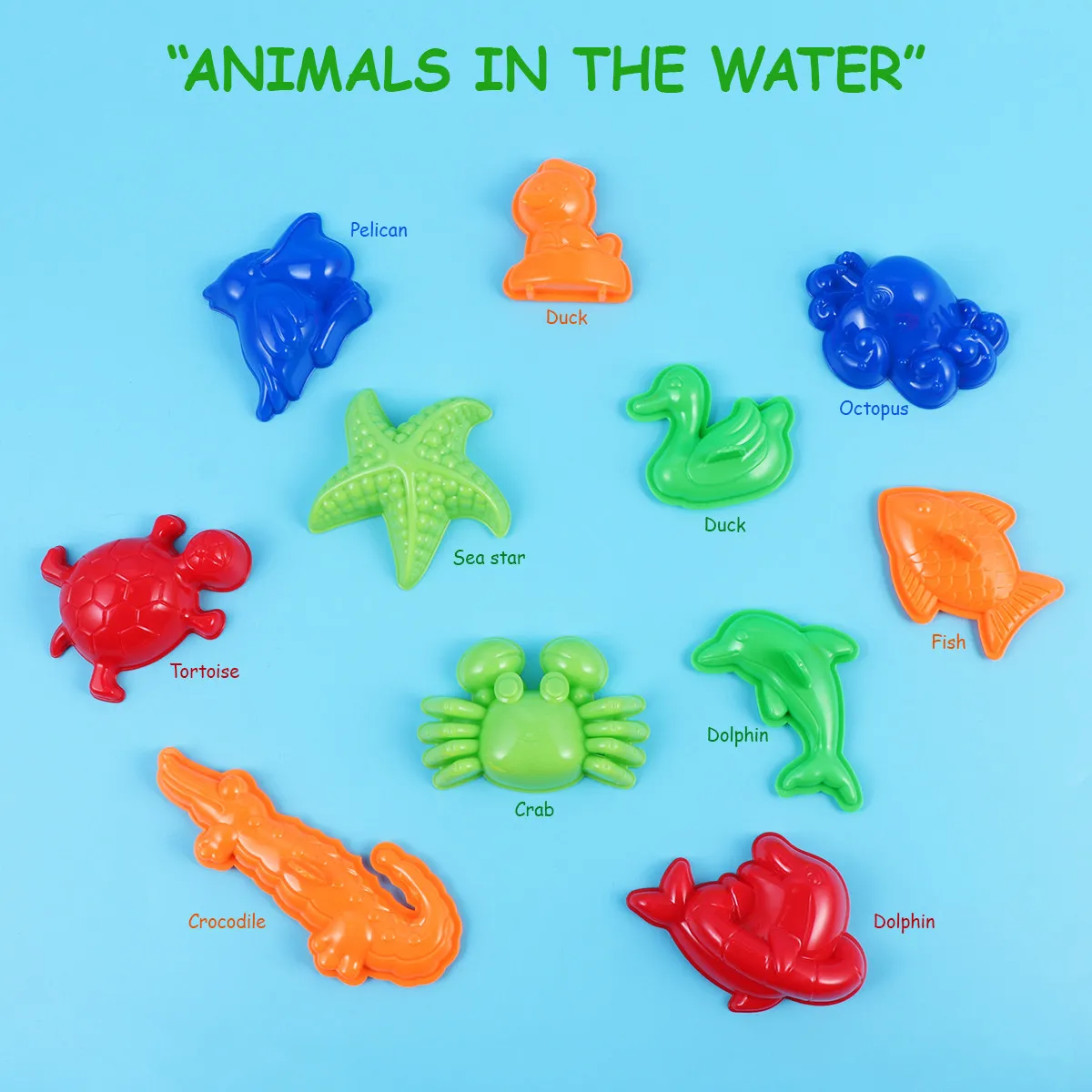 

27Pcs Play Sand Molds Set Bright Colors Kids Summer Beach Sand Play Kit Castle Animal Tools Creative Outdoor Indoor Activities