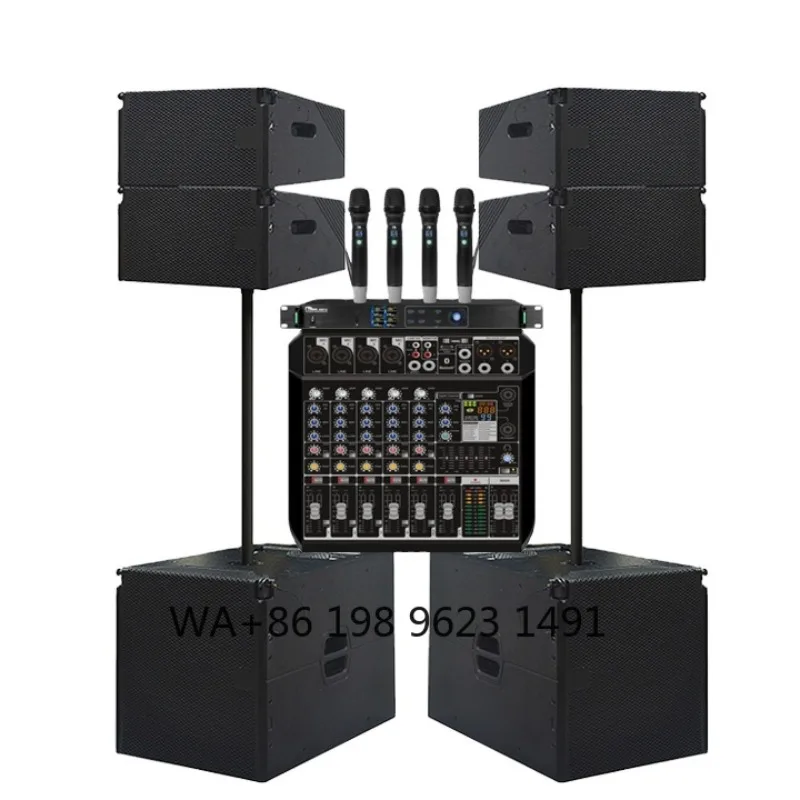 Professional Active Line Array Speaker 10inch 18inch 2-Way Bi-Amp Hi-Res Audio with 3 Year Warranty Wholesale Audio Sound System