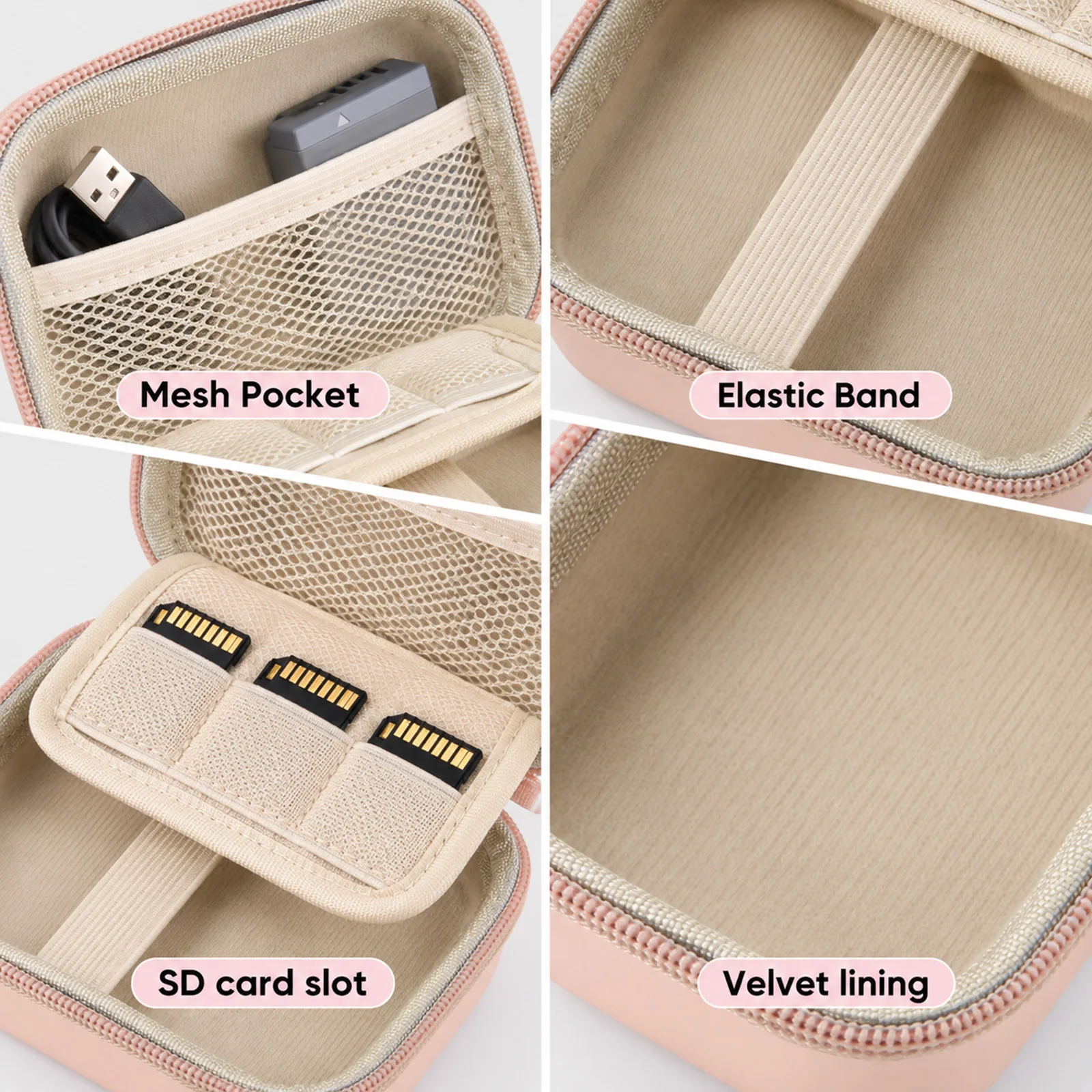 Camera Case for Digital Camera CAMKORY DC403 / KODAK FZ55/ FZ45 and More Digital Camera,Small Compact Travel Camera Bag image 4