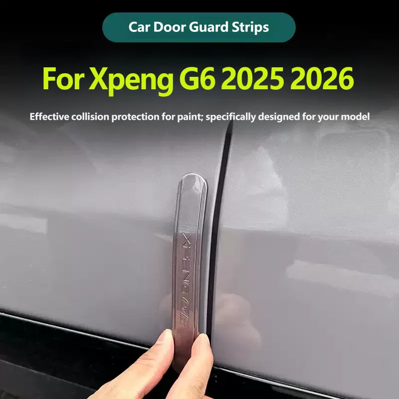 For Xpeng G6 2025 2026 Car Door Anti-collision Strip ABS Anti Scratch Anti Rubbing Stickers Car Door Protector Modification
