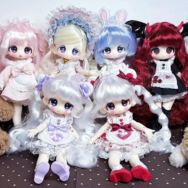 In Stock Authentic Sweet Shopwindow 1/6 Bjd Removable Wig Bjd Blind Box Desktop Kawaii Movable Joint Decor CollectibleToys Gifts view 2