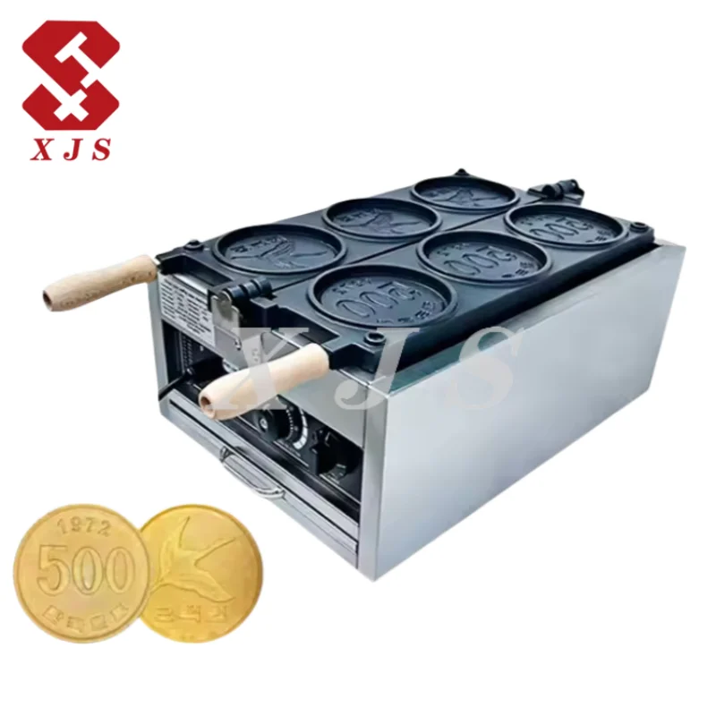 Commercial Pancake Machine with Custom Mold Factory Customization Pattern Carved by CNC Cheese Coin Bread Waffle Makers