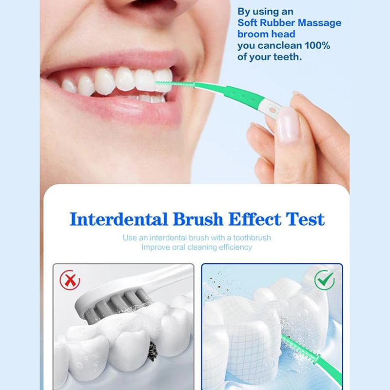 Dental Interdental Brush Clean Between Teeth Toothbrush Oral Tools Orthodontics Portable Cleaning Stains For Braces