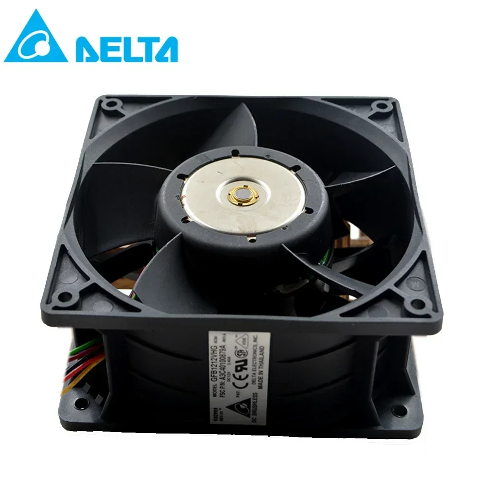 

+Новый 12 см для delta GFB1212VHG 12050 12 В 3,4 А автомобильный усилитель вентилятора насилия 120*120*50 мм