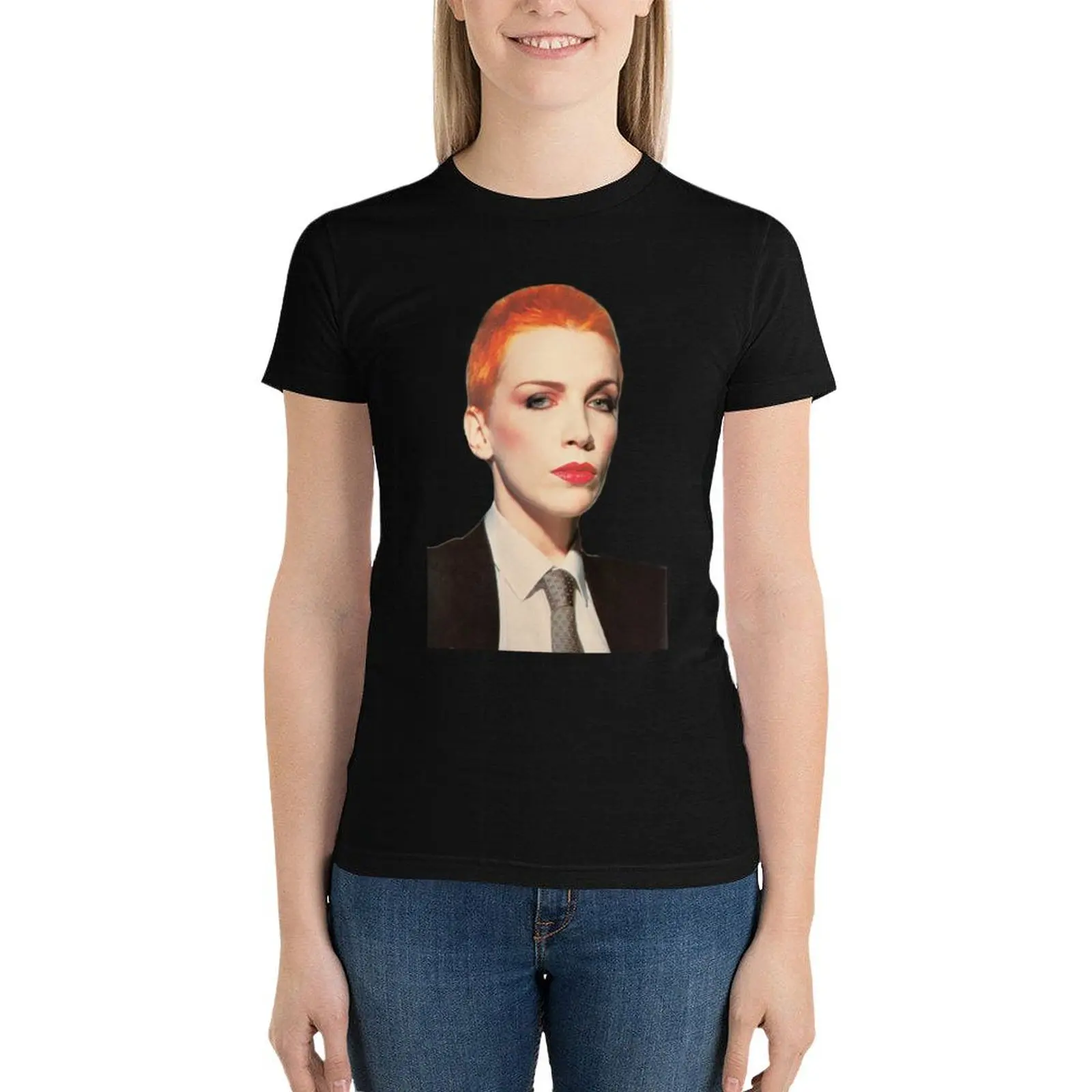 

Annie Lennox Eurythmics Sweet Dreams T-Shirt Aesthetic clothing Female clothing oversized cute tops Women's tee shirt