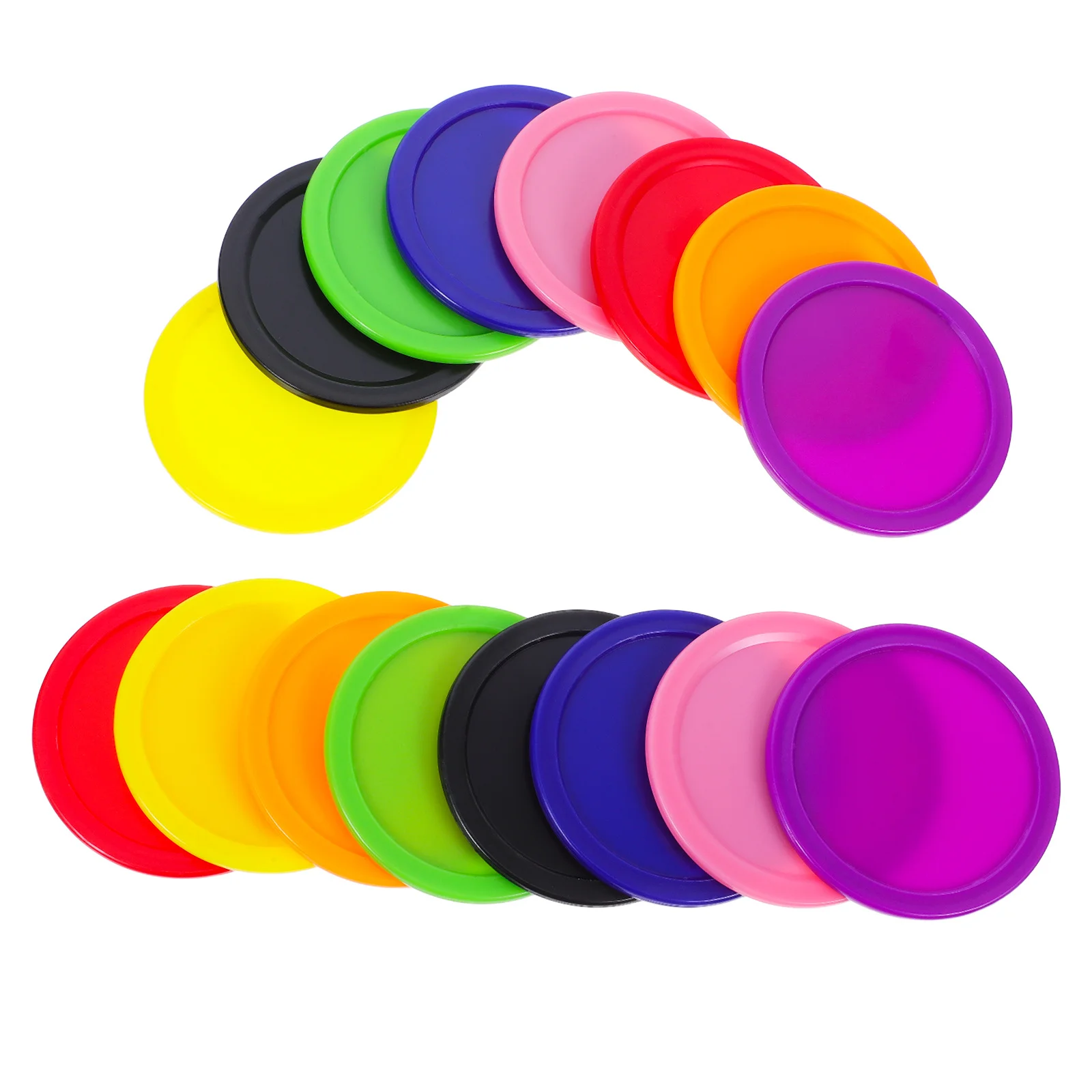 16 قطعة هوكي الهواء كرات الصولجان قطع غيار بلاستيكية لهوكي الطاولة مستقرة السلس الإنزلاق داخلي لعبة الملحقات التدريب الممارسة #4