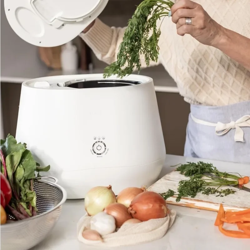 Kitchen Composter O primeiro Smart Waste Home Food Upcycler do mundo transforma-se em fertilizante natural, trituradores de resíduos alimentares