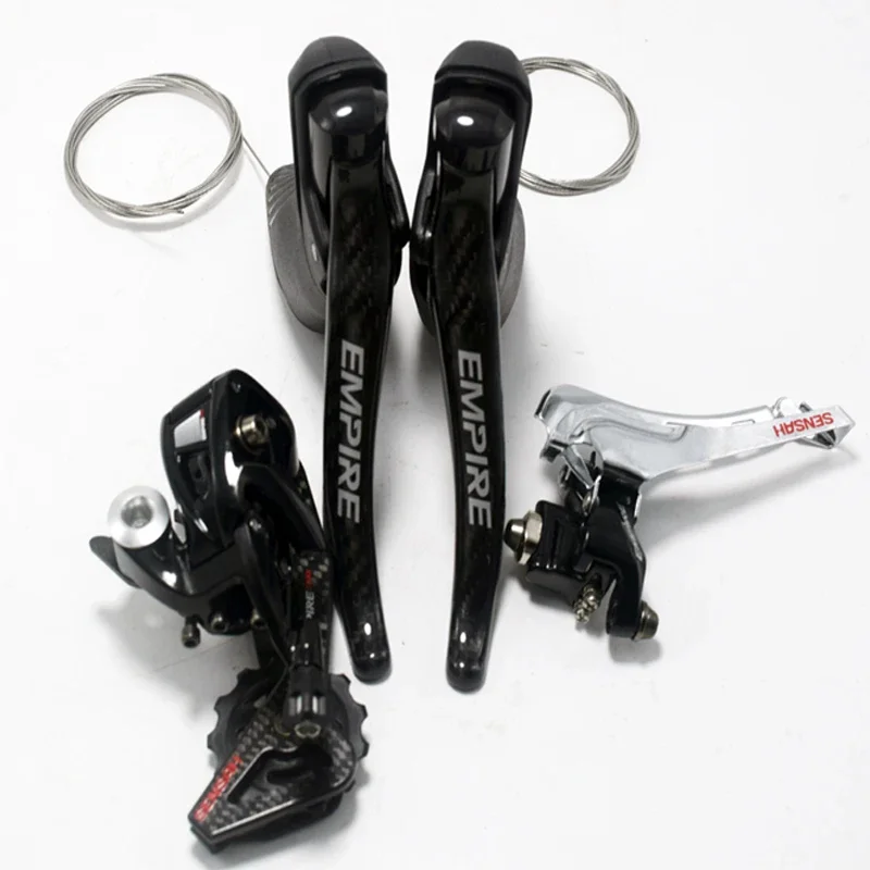 Carbon Road Bike 2*11 Speed Kit Bicycle Shifter Lever Rear Derailleur Groupset Cassette Flywheel Chain Crankset 2