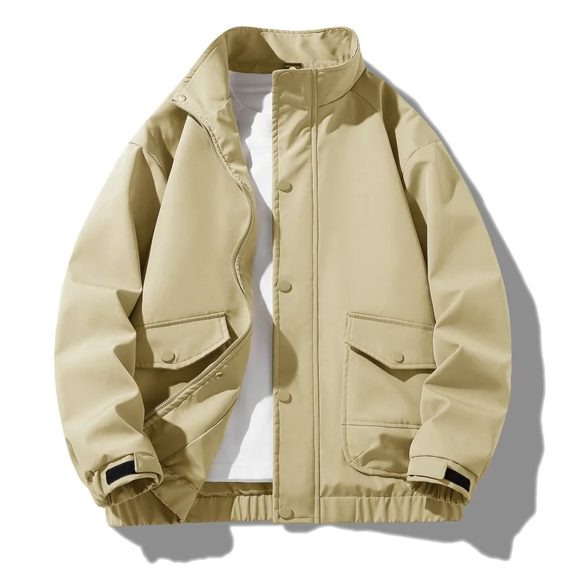 Work Jackets for Men in Spring and Autumn, New Trendy, Retro, Casual, Versatile, Comfortable and Simple Couple Jackets