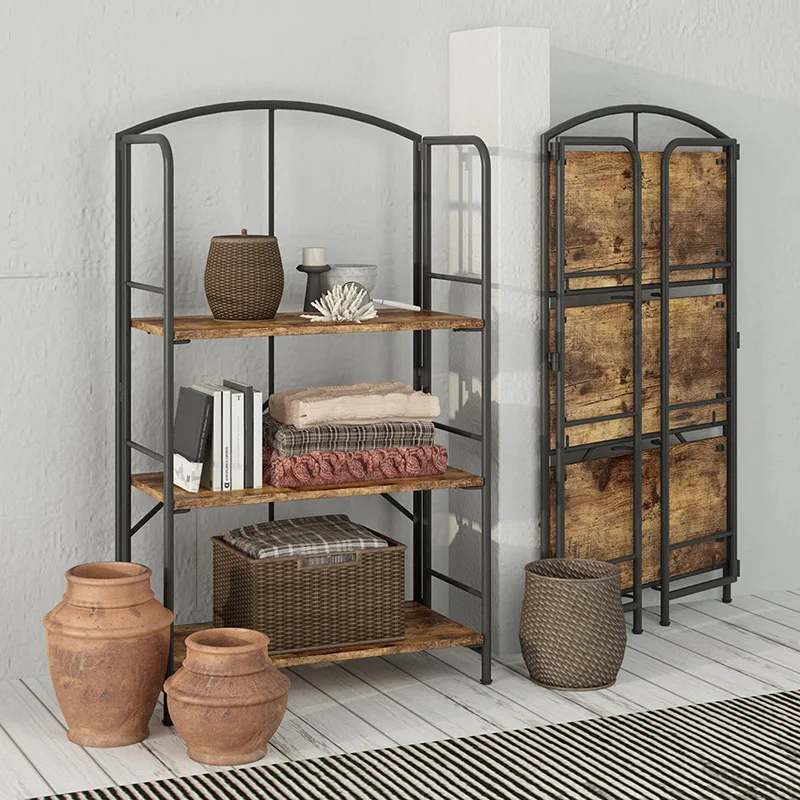 Foldable shelf Shelf Household floor storage rack Multifunctional storage rack Portable shelf