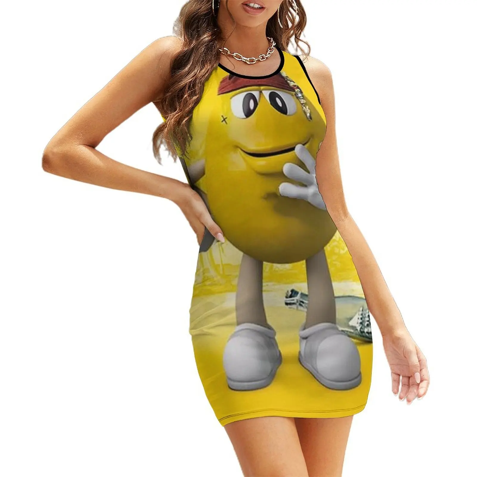 

Funny candy. pirate Sleeveless Sundress Women's clothing women's evening dresses elegant dresses for women