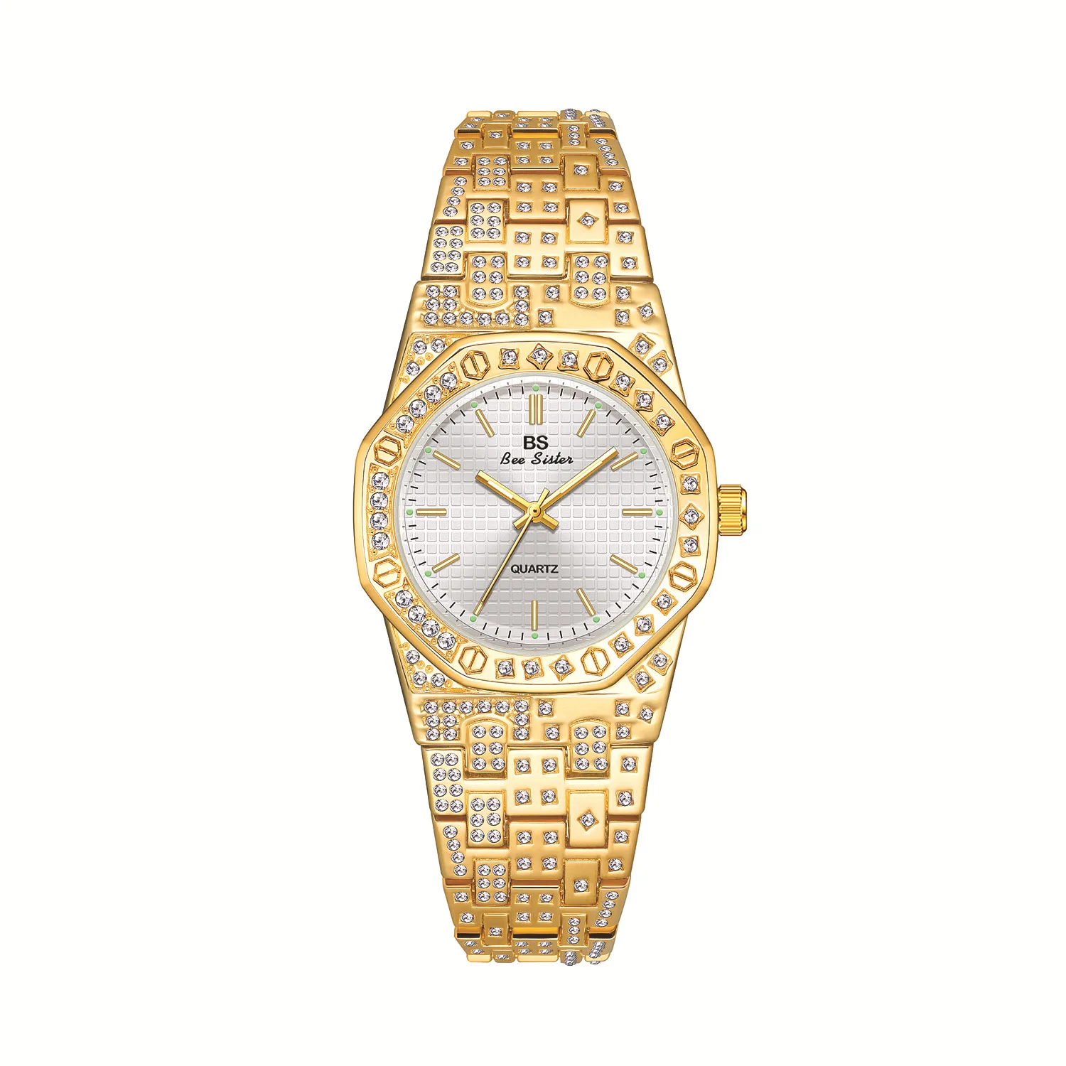 UTHAI L123 Nova Moda Feminina relógio Full Diamond Light Luxo Requintado Relógio de Quartzo À Prova D 'Água Presente, relógios para mulher ﻿