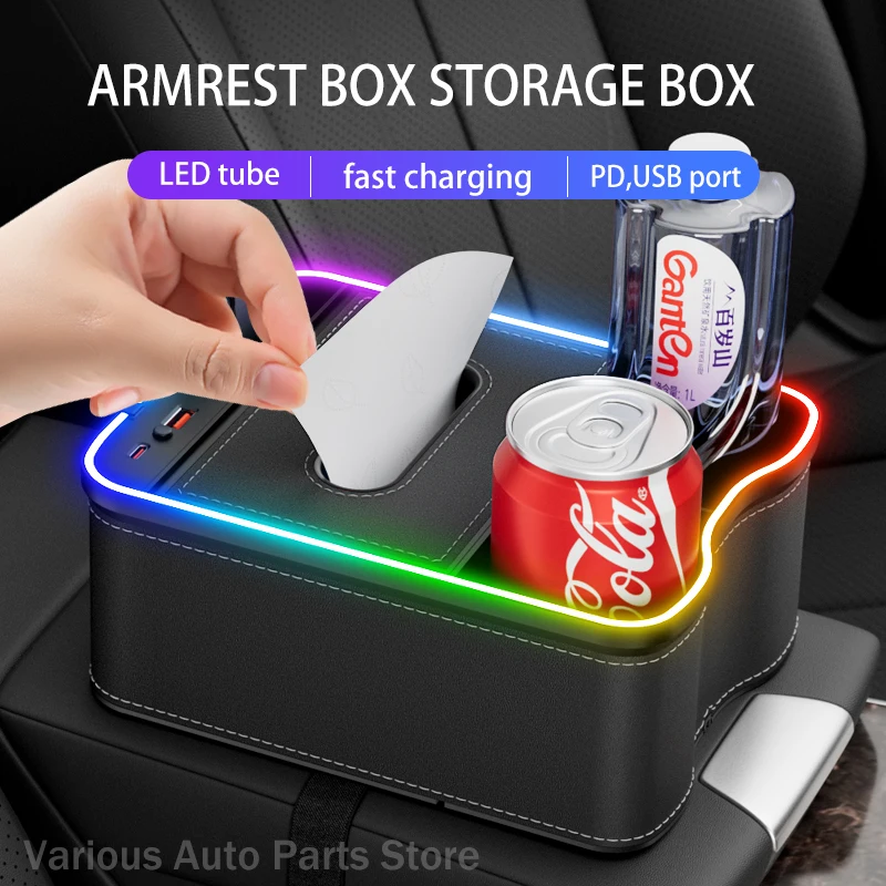 

Universal Car Armrest box central Universal model armrest box car accessories storage box support arm Interior Retrofit parts