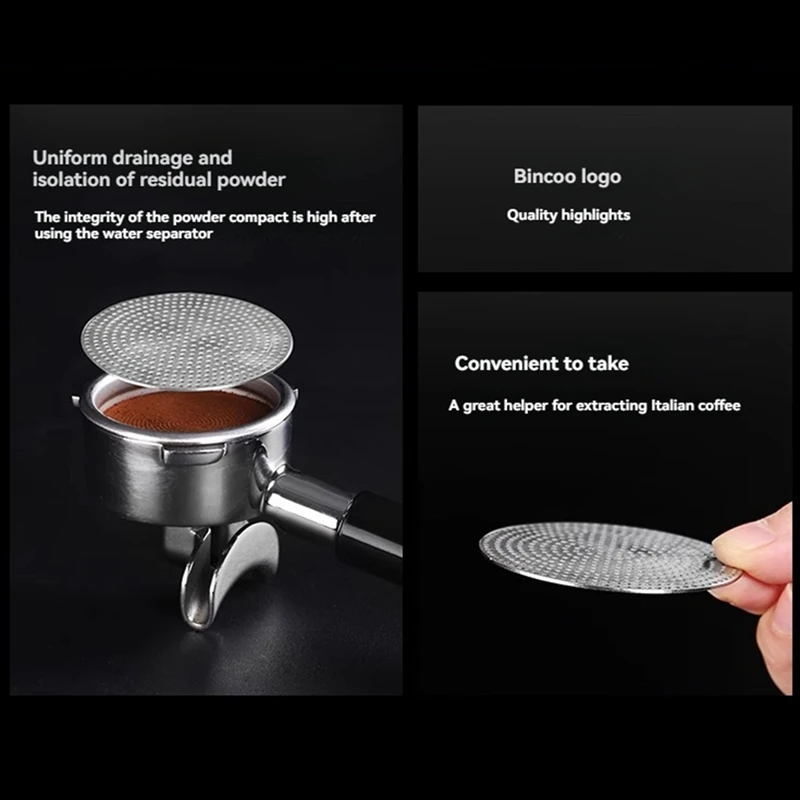 DT39 51mm Secondary Water Distribution Net for Italian Coffee Machine, Stainless Steel with Magnetic Brackets for Espresso