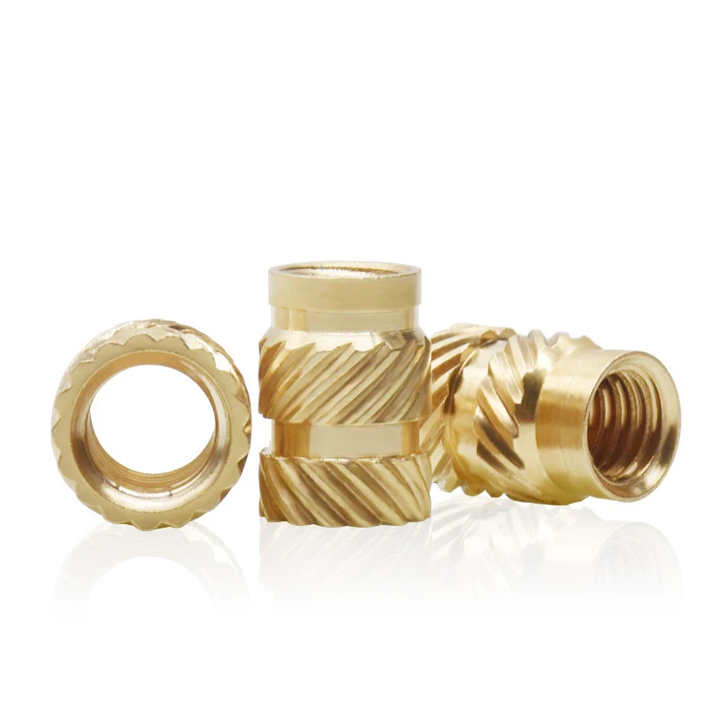 Nuts Bolts 50PcsM4 Brass 3D Printer Hot Melt Heating Molding Copper Thread DoubleTwill Knurled Injection InsertNut Fast Delivery