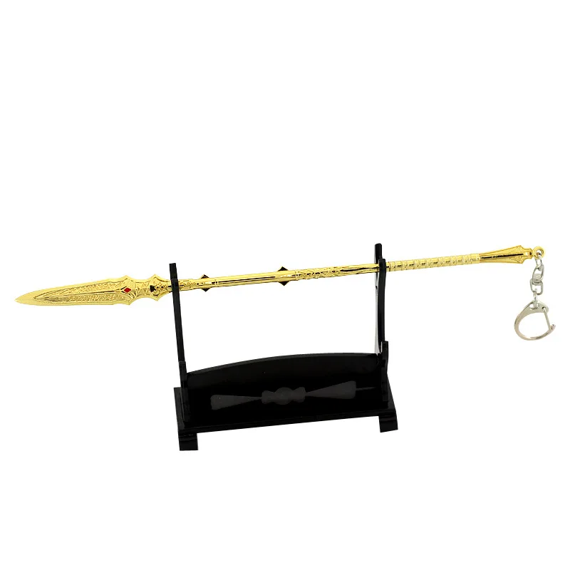 22 cm/8,66 pouces dieu de la guerre jeu périphériques Quintus Depnir lance épée accessoires mythologie nordique métal Lance armes artisanat ornement jouet
