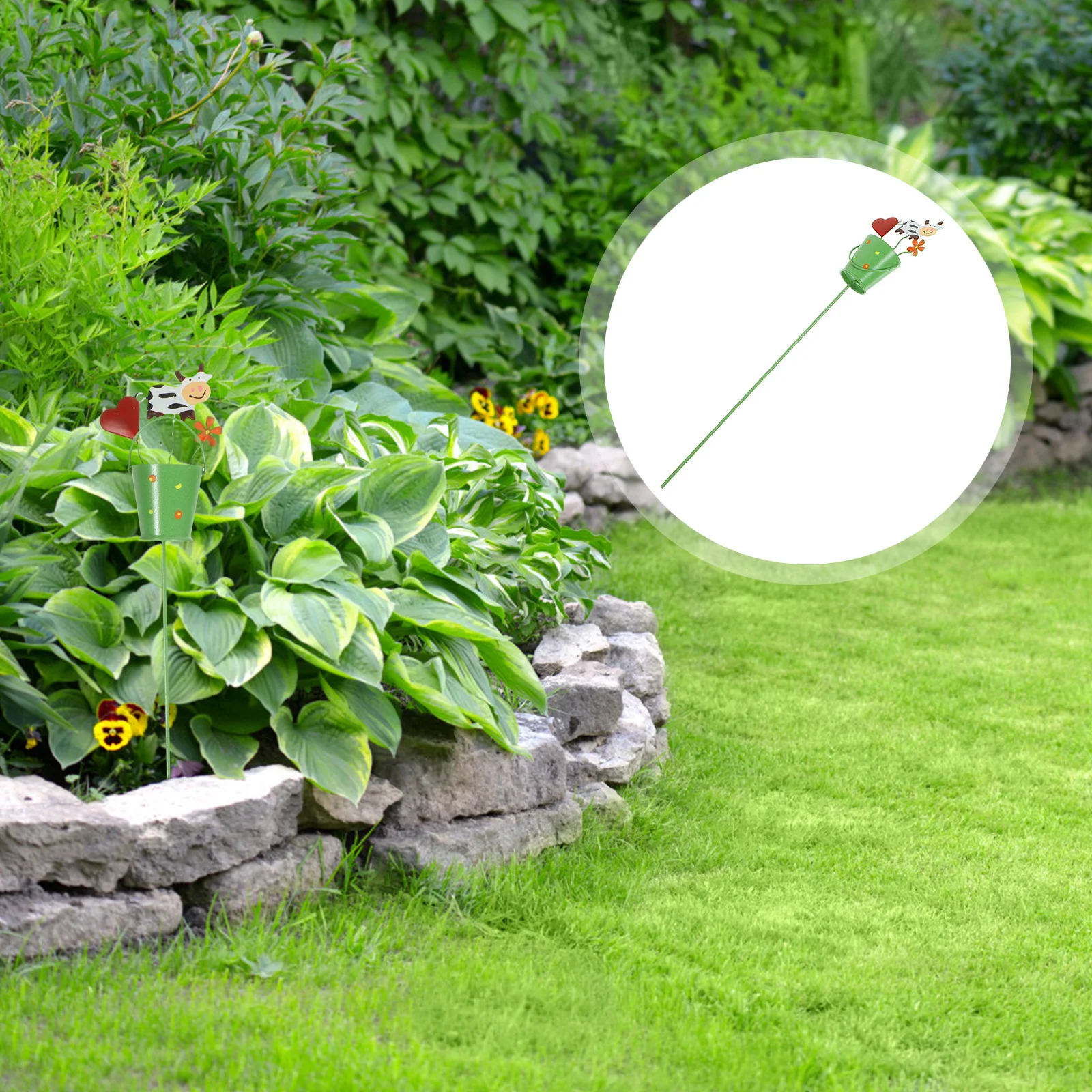 

Metal Garden Stake Decorative Iron Crafts For Flower Pot Yard Lawn Outdoor Spring Decorations Landscaping Ornament