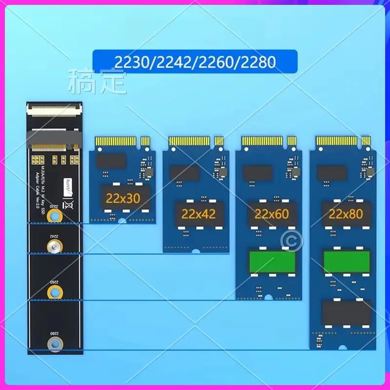 

AP-M. 2 Key Nvme Adapter Card M. 2 Key M To Key A+E Interface Adapter Card Connection Extension Cable Nvme Adapter Card