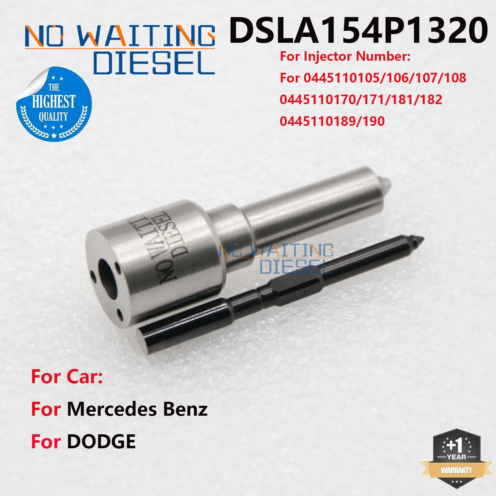 DSLA154P1320 Diesel Fuel Injector Nozzles 0445110181 0445110182 0445110189 0445110190 0986435055 For Mercedes Benz