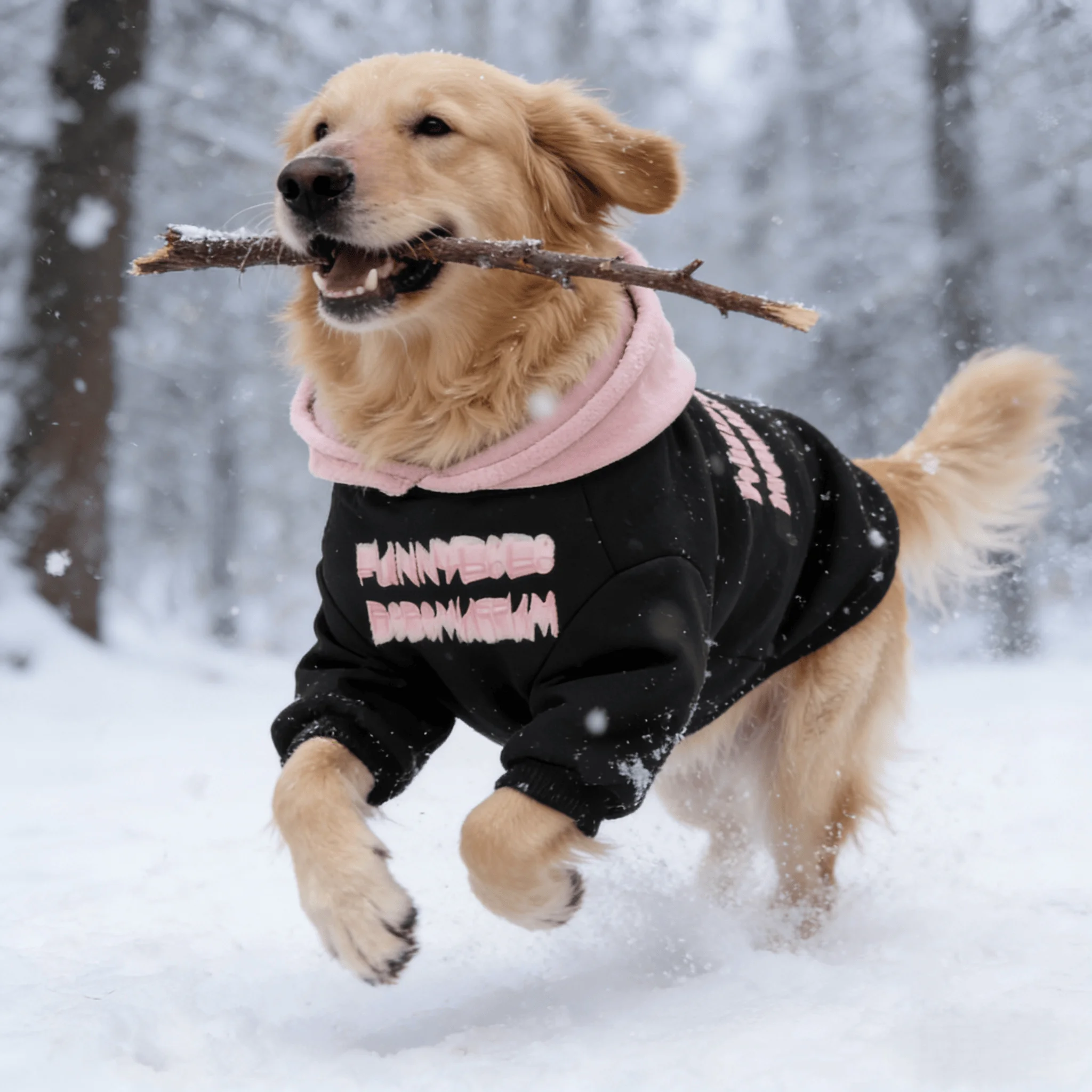 

Thiened Winter Outwear Dog Clothes for Medium to Large Breeds Warm Pet Dog Clothes Golden Retriever Samoyed Outdoor Gear