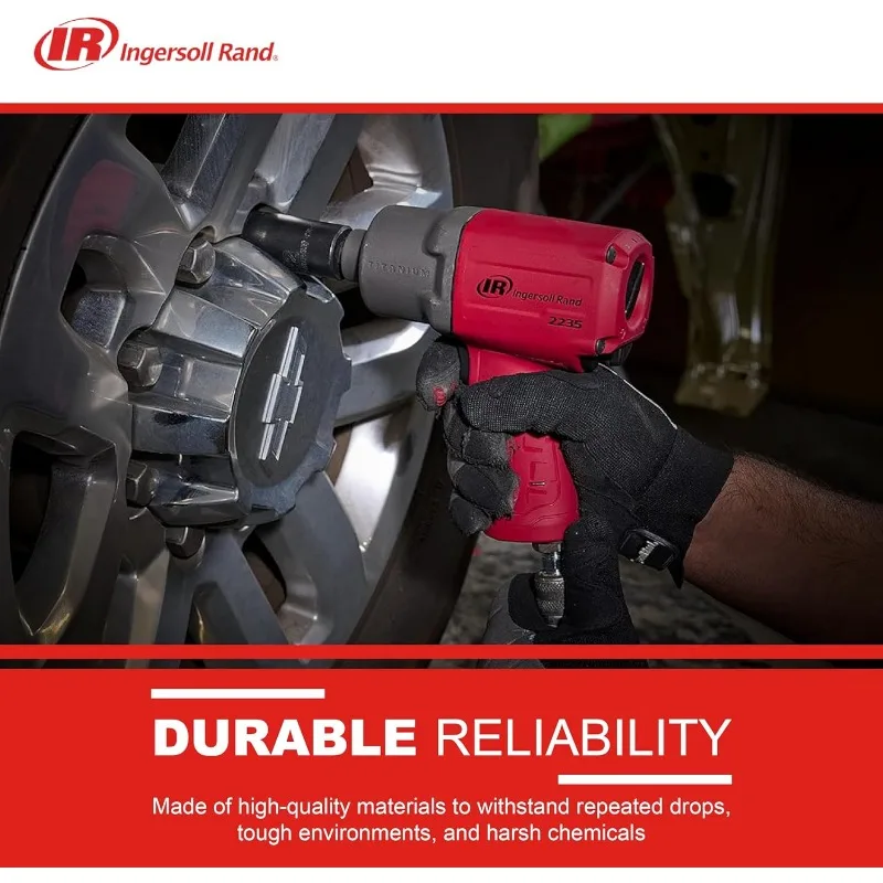 2235TiMAX-R 1/2" Drive Air Impact Wrench, Lightweight 4.6 lb Design, Powerful Torque Output up to 1,350 ft-lbs,