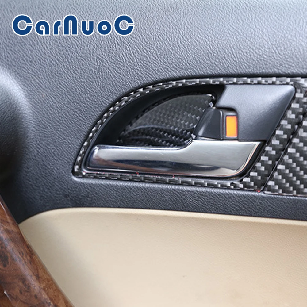 

Car Carbon Fiber Stickers For Honda CRV 2007-2011 Door Handle Door Bowls Decorative Strips Cover Trim Auto Interior Accessories