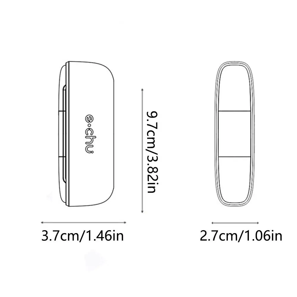A Day Pill Box Portable Pill Organizer 3 Times Box Compartments Travel Pill Holder for Vitamins Medicines Small Pocket Medicine