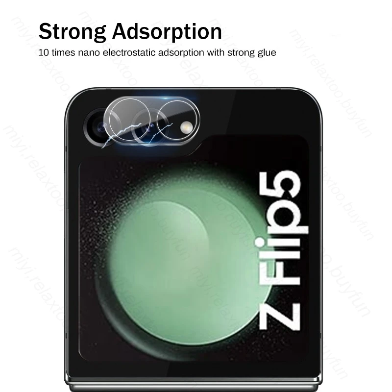 1-3PCS Camera Protective Glass For Samsung Galaxy Z Flip5 5G 3D Curved Tempered Glass Lens Case On Sumsung Samung Flip 5 ZFlip5