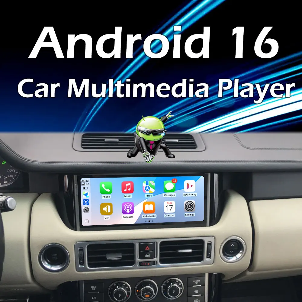 Android Auto 16 System For Land Rover Range V8 L322 2005 - 2012 Car Radio Carplay Bluetooth WIFI DSP IPS 1920*720P Touch Screen