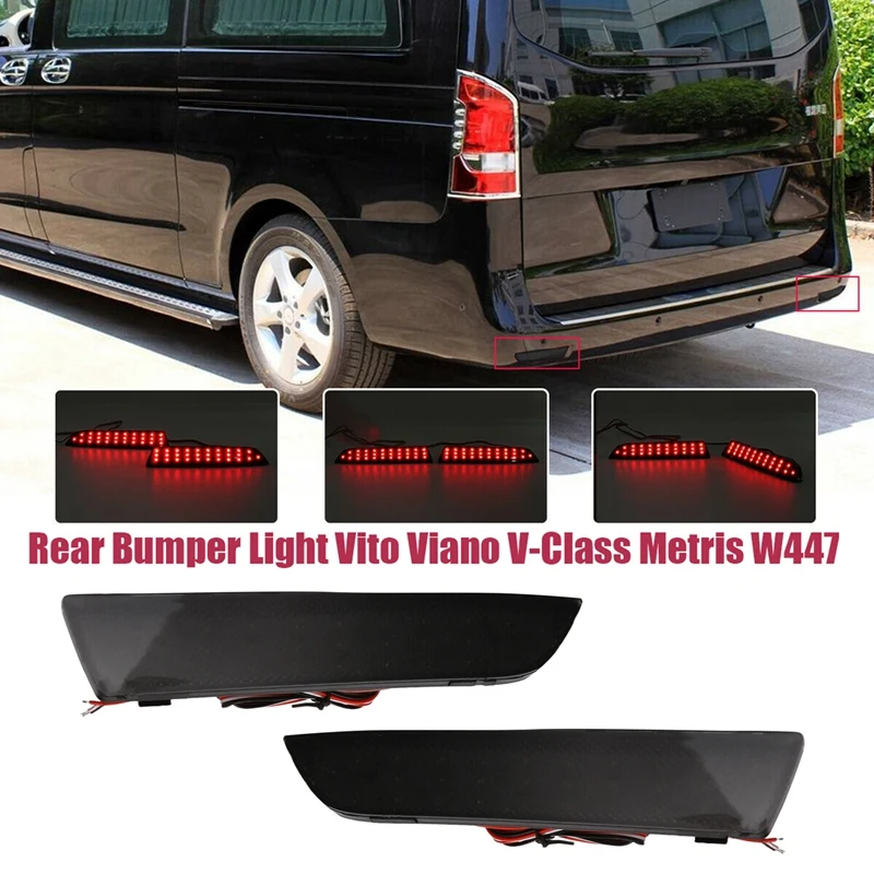

Зеркало заднего бампера для Mercedes Benz W447 Vito Viano V-Class 2014-2019, 2 шт.