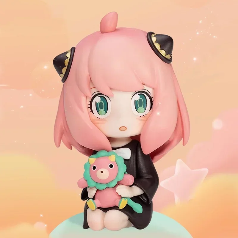 POP MART Spy X Family Anya Series Kawaii Anime Action Figure Caixa cega - Bonecas misteriosas surpresa para presente de meninas
