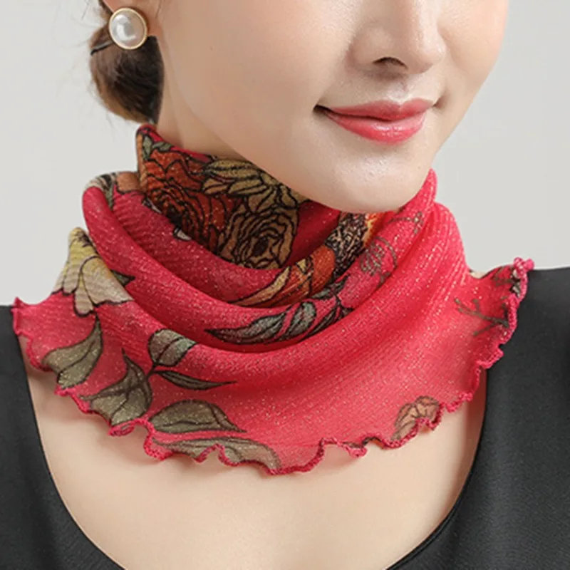 Chic Women's Chiffon Scarf, Gift for Her