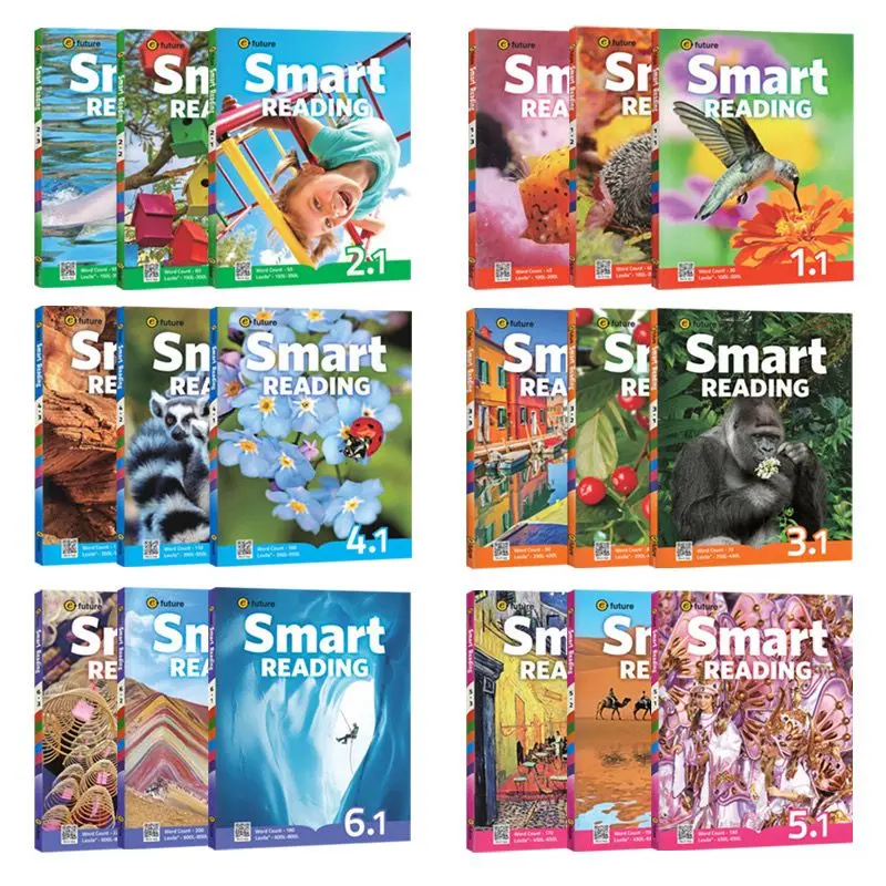 Children's English Smart Reading Level 1, 2, and 3 Student Textbooks Short Term Winter and Summer Vacation