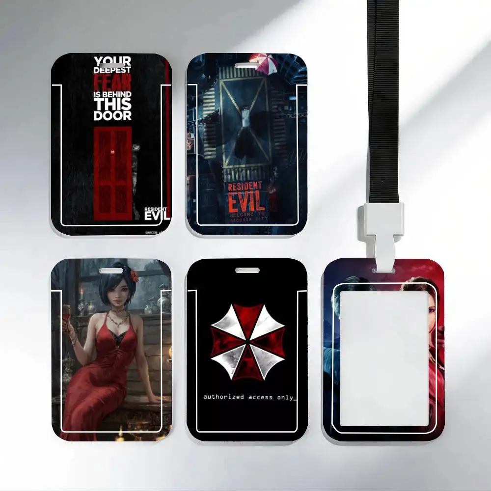 

Бейдж-держатель Resident Evil Welcome To Raccoon City с ремешком на шею, подвеской и брелоком для ключей, для рабочих удостоверений