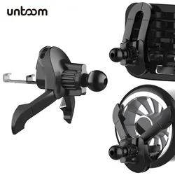Universal Car Air Vent Clip Mount 17mm Ball Head Base Spiral Metal Hook for Car Air Outlet Mobile Cell Phone Holder GPS Support