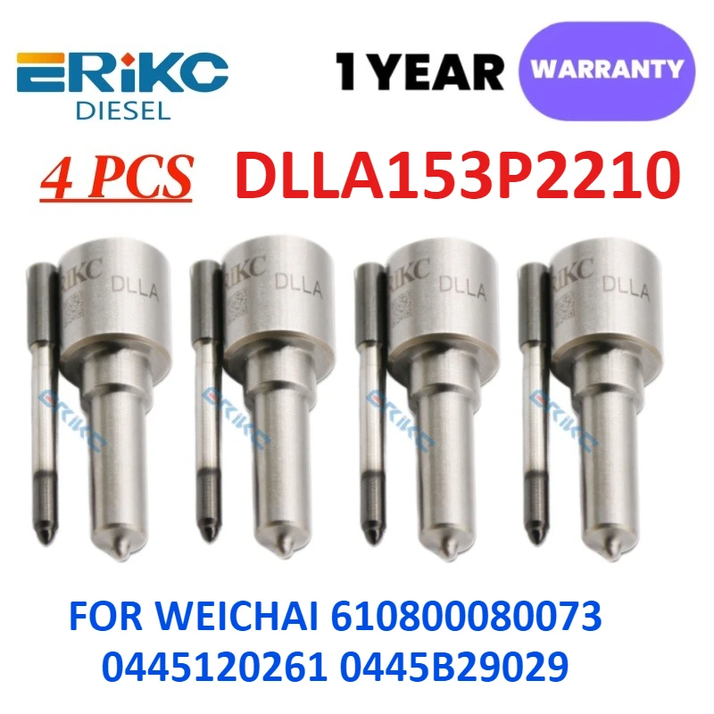 

DLLA 153 P 2210 Diesel Fuel Injector Nozzle DLLA153P2210 (0 433 172 210) FOR WEICHAI 610800080073 0445120261 0445B29029