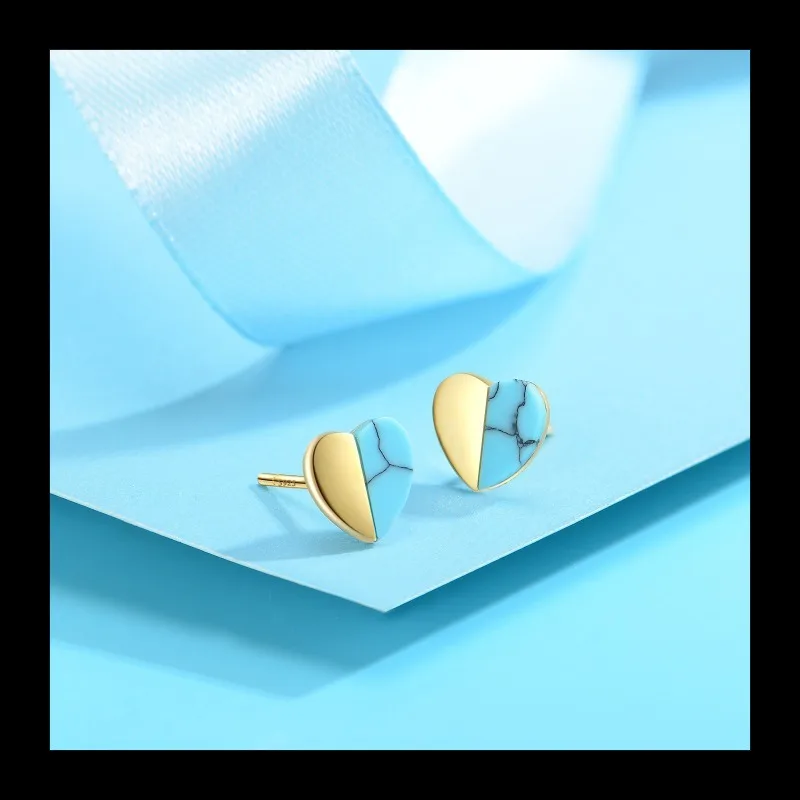 

Нишевые серьги-гвоздики с геометрическим рисунком любви — простые, элегантные и изысканные серьги-гвоздики