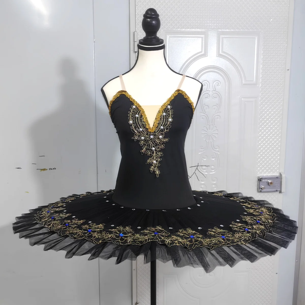 Schwarz Professionelle Ballett Tutus Für Mädchen Kind Schwanensee Ballett Kleid Tanz Kleidung Pfannkuchen Ballerina Eiskunstlauf Kleid