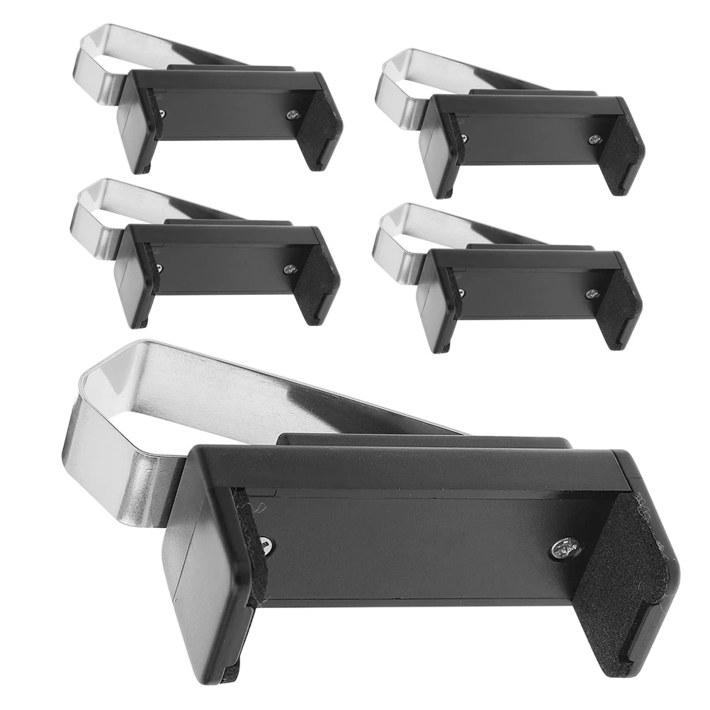 

5pcs Remote Holder Visor Remote Key Fob Holder Clip Adjustable Black Car Garage Static Prevention Universal Opener Key Fob