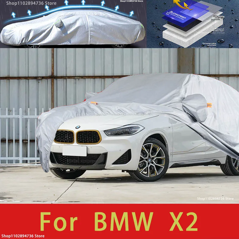 

For BMW X2 Exterior Car Cover Outdoor Protection Full Car Covers Snow Cover Sunshade Waterproof Dustproof Car accessories