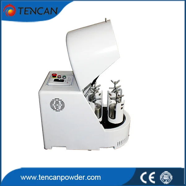 China Tencan 220V 2L 4*500ml Frasco de molino de corindón + bolas de alúmina, molino de bolas de laboratorio, fresadora planetaria