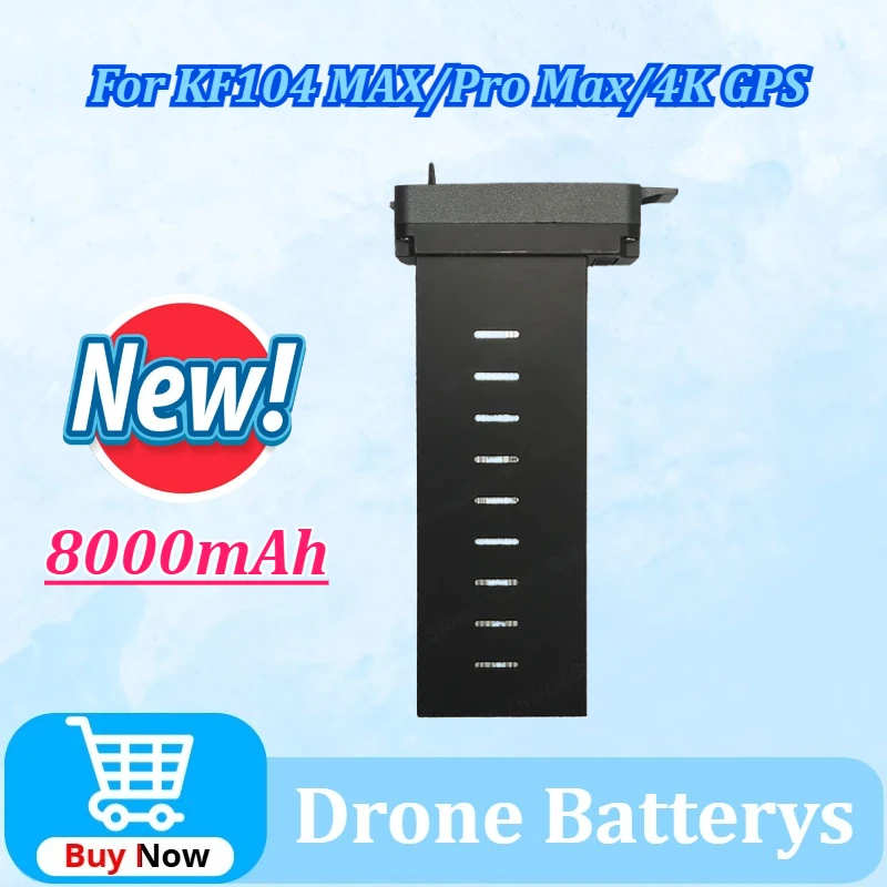 

For KF104 MAX2/Pro Max/S810 S911 U20 Pro Drone Battery 11.4V 8000mAh Battery 4K GPS Accessories Parts Flight Time 37 Minutes