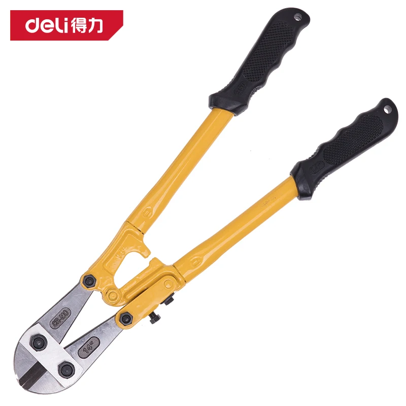Deli 12/14 Inches Bolt Cutters Wire Cutters Multifunction Pliers with Soft TPR Grip,Cutting Tool for Cut Chain,Wire,Screw,Rivet